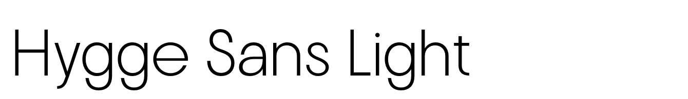 Hygge Sans Light